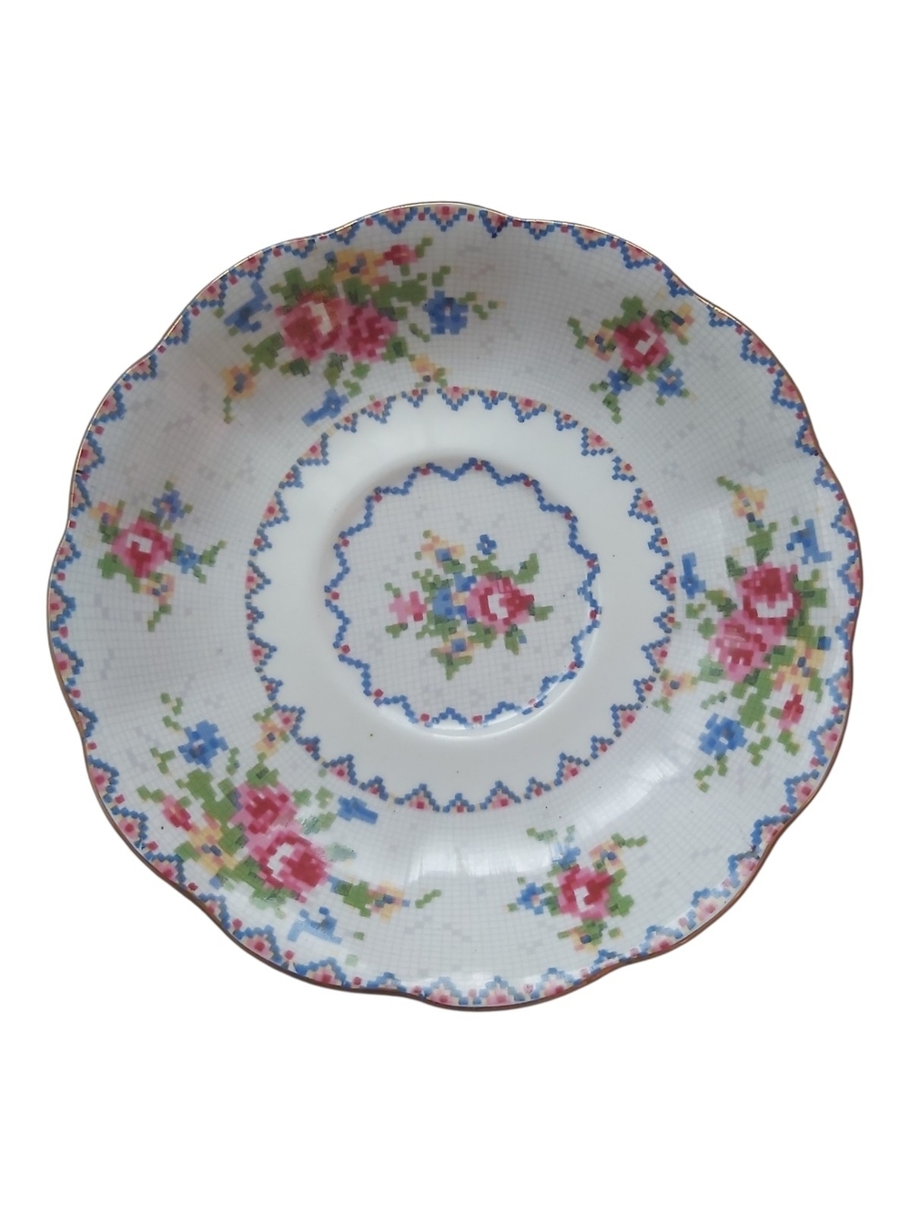 Vintage Royal Albert Petit Point Teacup and Saucer England Bone China Reg 778676 - Picture 9 of 16